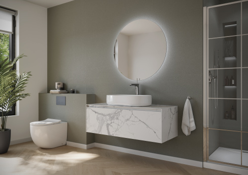 Тумба под раковину Sancos Stone ST120SV 120х49,5х40 настенная - фото 3